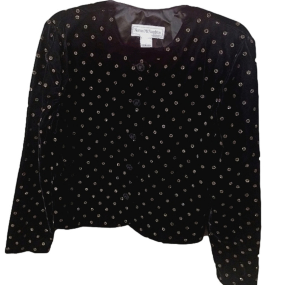 Norton McNaughton Black Jacket with Gold Accents